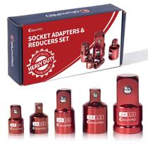 Conjunto de adaptadores de soquete ColumPro Impact 5PCS 1/2 a 3/4, 3/8 a 1/2, 1/4 a 3/8