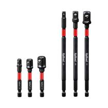 Conjunto De Adaptadores De Soquete De Impacto Rafford De 6 Peças 1/4 3/8 1/2 Drive Para Furadeira E