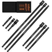 Conjunto de adaptadores de soquete HORUSDY, 9 peças, 3 cm, 15 cm, 30 cm, haste hexagonal Conjunto de adaptadores de soquete HORUSDY, 9 peças, 3 cm, 15 cm, 30 cm, haste hexagonal