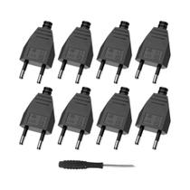 Conjunto De Adaptadores De Tomada EU 4/6/8 Peças 250V Schuko Com Conector Macho E Fêmea E Chave De Conjunto De Adaptadores De Tomada EU 4/6/8 Peças 250V Schuko Com Conector Macho E Fêmea E Chave De