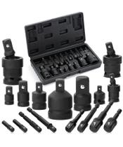 Conjunto de adaptadores e redutores de soquete Bates Impact 17 unidades 1/4 3/8 1/2