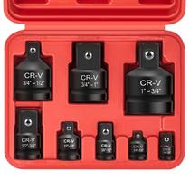 Conjunto de adaptadores e redutores de soquete de impacto 8PCS Bornpye