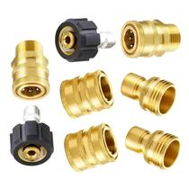 Conjunto de adaptadores para lavadora de alta pressão M MINGLE M22 Swivel, pacote com 8 Conjunto de adaptadores para lavadora de alta pressão M MINGLE M22 Swivel, pacote com 8