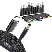 Conjunto de adaptadores USB C para DC, kit de plugue de alimentação para laptop - TASUMATO