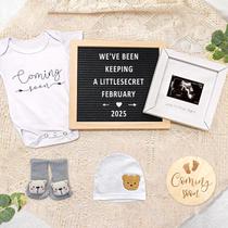 Conjunto de adereços de anúncio de gravidez TUOWITA Baby