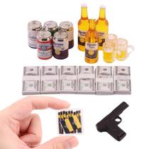 Conjunto de adereços em miniatura FTYHXP para decoração de casa de bonecas em escala 1/6