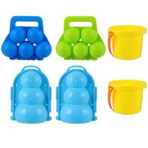 Conjunto de adereços para jogos de neve Snowball Maker Snowman Model Plastic Conjunto de adereços para jogos de neve Snowball Maker Snowman Model Plastic