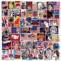 Conjunto de adesivos American President National Flag Cartoon x100 Conjunto de adesivos American President National Flag Cartoon x100