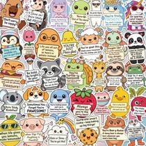 Conjunto de adesivos ARTSMONA 120 peças à prova dágua com afirmações positivas Conjunto de adesivos ARTSMONA 120 peças à prova dágua com afirmações positivas
