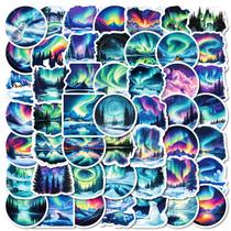 Conjunto de adesivos Aurora Borealis Aesthetic Vinyl Decalques 50 unidades