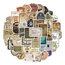 Conjunto de adesivos de 50 unidades de garrafas de poção mágica de desenhos animados Fantasy Conjunto de adesivos de 50 unidades de garrafas de poção mágica de desenhos animados Fantasy