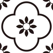 Conjunto de adesivos de azulejo Loriyboe preto e branco 15x15cm, 12 peças Conjunto de adesivos de azulejo Loriyboe preto e branco 15x15cm, 12 peças