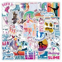 Conjunto de adesivos de snowboard, 100 peças de decalque de desenho animado Conjunto de adesivos de snowboard, 100 peças de decalque de desenho animado