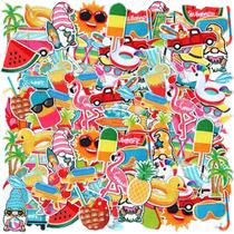 Conjunto de adesivos de tecido Zeyune, 72 peças de praia de verão