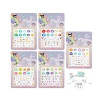 Conjunto De Adesivos De Unhas 3D Hello Kitty Cartoon Sanrio Melody Kuromi Press on Nails Art