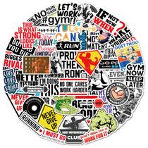 Conjunto de adesivos, equipamentos de ginástica, 50 unidades de exercícios esportivos