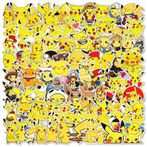 Conjunto De Adesivos Fofos De Anime Pikachu Pokémon Para Carro, Motocicleta, Bagagem, Guitarra,
