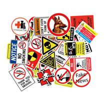 Conjunto de adesivos Hands Off Warning 50 unidades, decalques divertidos e ousados Conjunto de adesivos Hands Off Warning 50 unidades, decalques divertidos e ousados