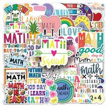 Conjunto de adesivos Math 50 unidades para estudantes, diversão e educação