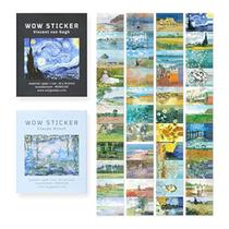 Conjunto de adesivos Monolike Wow Sticker Gogh + Monet com 11 adesivos Conjunto de adesivos Monolike Wow Sticker Gogh + Monet com 11 adesivos