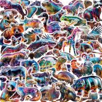 Conjunto de adesivos Ocean Fish, 50 unidades de decalques coloridos da vida marinha