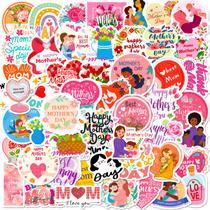 Conjunto de adesivos para Dia das Mães, 50 unidades de decalques de vinil para álbum de recortes