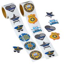 Conjunto de adesivos Playbees Police 200 Law Enforcement Designs Kids