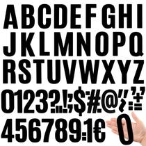 Conjunto de adesivos Qilery 32 folhas de vinil autoadesivo de 5 polegadas preto