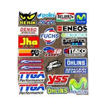 Conjunto De Adesivos Refletivos Para Patrocínio De Corridas Para Moto, Scooter, Capacete, Bicicleta,