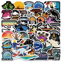 Conjunto de adesivos Surfing, 50 peças de decalques de vinil impermeáveis