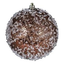 Conjunto de Adornos Vickerman 6" Bolas Tradicionales de Plástico Color Café Mocha Conjunto de Adornos Vickerman 6" Bolas Tradicionales de Plástico Color Café Mocha