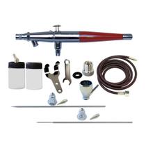 Conjunto de aerógrafos Pasasche VL-3AS com cabeças de pulverização de 5,5, 0,75 e 1,05 mm Conjunto de aerógrafos Pasasche VL-3AS com cabeças de pulverização de 5,5, 0,75 e 1,05 mm