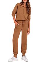 Conjunto de Agasalho Feminino PRETTYGARDEN com Zíper - 2 Peças