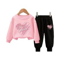 Conjunto De Agasalho Infantil De Outono Com Camisa De Manga Longa E Calças Para Meninos E Meninas