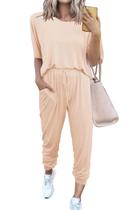 Conjunto de Agasalho PRETTYGARDEN 2025 Dois Peças Bege G Conjunto de Agasalho PRETTYGARDEN 2025 Dois Peças Bege G