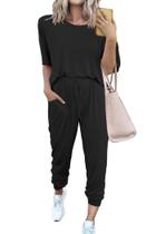 Conjunto de Agasalho PRETTYGARDEN 2025 Feminino Dois Peças Preto 3XL Conjunto de Agasalho PRETTYGARDEN 2025 Feminino Dois Peças Preto 3XL