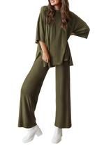 Conjunto de Agasalho PRETTYGARDEN Feminino 2 Peças Verde Militar XL