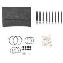 Conjunto de agulhas de tricô intercambiáveis: opções de palhetas de malha, madeira Conjunto de agulhas de tricô intercambiáveis: opções de palhetas de malha, madeira