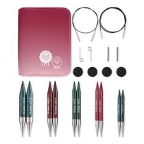 Conjunto de agulhas intercambiáveis KnitPro Dreamz Chunky 13cm Conjunto de agulhas intercambiáveis KnitPro Dreamz Chunky 13cm