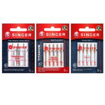 Conjunto de agulhas para máquina de costura SINGER Assorted Stretch 11 unidades