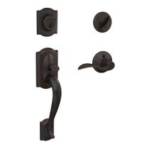 Conjunto de alças de entrada frontal SCHLAGE F60 V CAM 716 ACC Aged Bronze