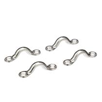 Conjunto de alças para os olhos Seachoice, aço inoxidável forjado 3/8", 4 unidades