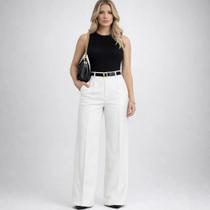 Conjunto de Alfaiataria Feminina Calça pantalona e Blusa Elegante para jantar a noite