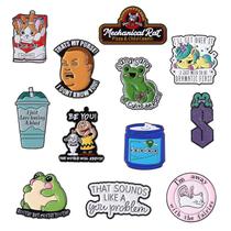 Conjunto de alfinetes de broche Creative Alloy Lapel Pin Cartoon Colorful