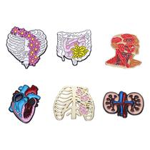 Conjunto de alfinetes de broche Creative Anatomy Organ Alloy