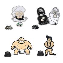 Conjunto de alfinetes de broche Creative Cartoon Funny Alloy