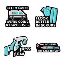 Conjunto de alfinetes de broche Creative Medical Funny Blouse Pins Conjunto de alfinetes de broche Creative Medical Funny Blouse Pins