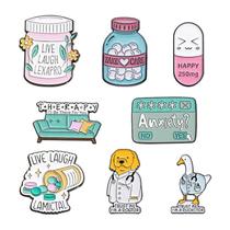 Conjunto de alfinetes de broche Creative Medical Funny Blouse Pins Conjunto de alfinetes de broche Creative Medical Funny Blouse Pins