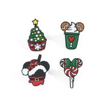 Conjunto de alfinetes de broche, emblemas de lapela de desenhos animados de Natal