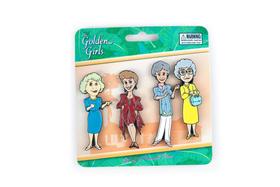 Conjunto de alfinetes esmaltados, acessório de mochila The Golden Girls de 4 peças Conjunto de alfinetes esmaltados, acessório de mochila The Golden Girls de 4 peças
